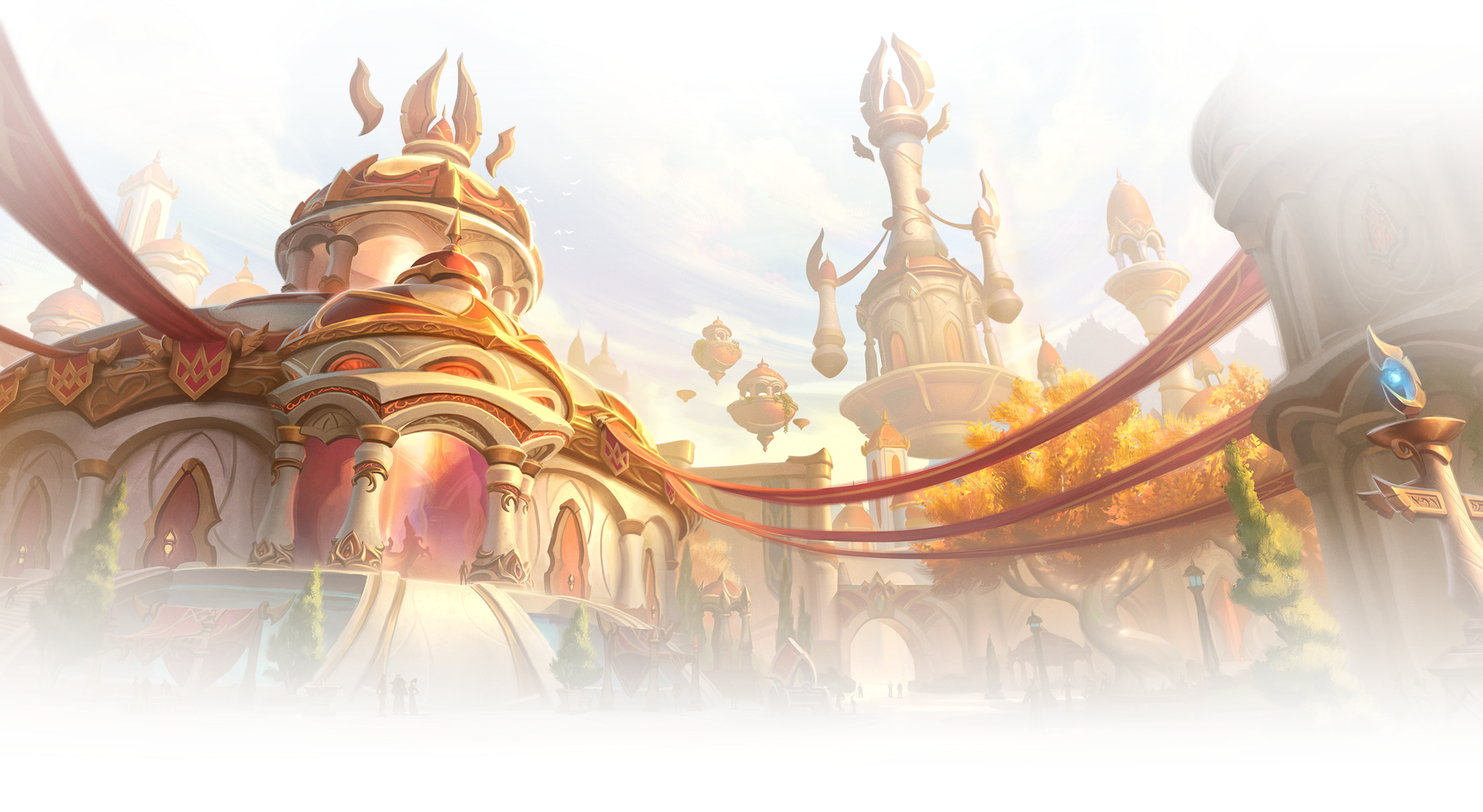 The elven towers of Silvermoon City in World of Warcraft Midnight